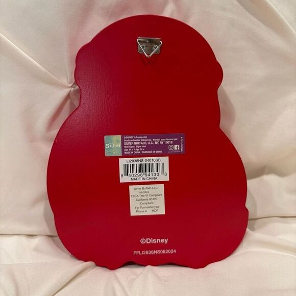 Disney Lilo & Stitch Christmas Elf Large Box Wall Sign Decor NWT - Picture 4 of 7